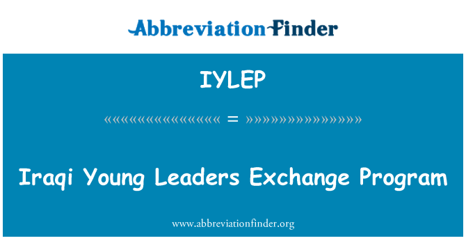 IYLEP: Irakiske unge ledere Exchange Program