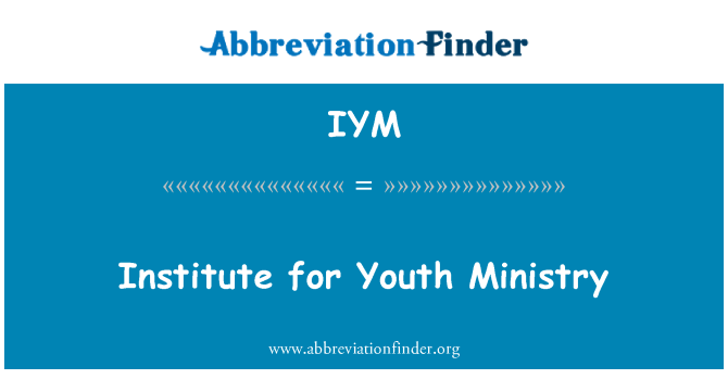 IYM: Ifjúsági Minisztérium Intézete