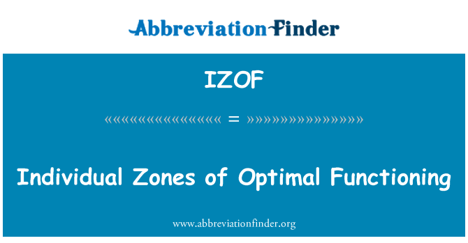 IZOF: Üksikute piirkondade optimaalse toimimise