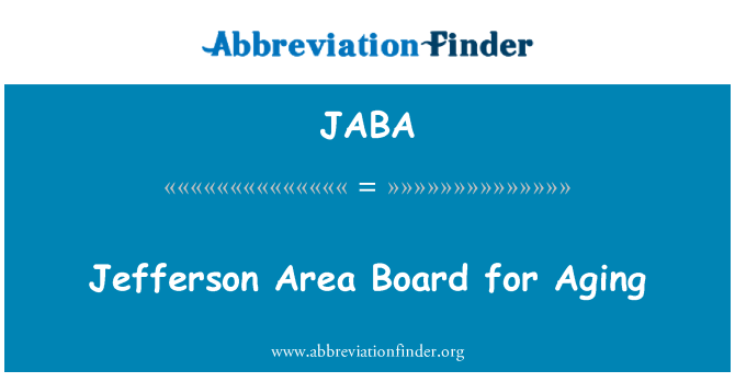 JABA: Jefferson zona Consell per a un envelliment
