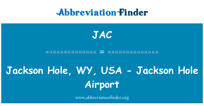 JAC: Jackson ہول، وے، USA - Jackson ہول ہوائی اڈا