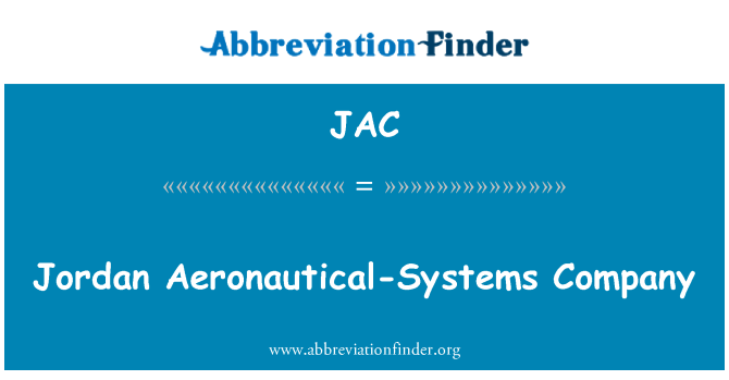 JAC: Jordan aeronautika-sistem perusahaan