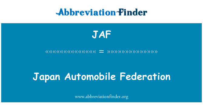 JAF: Japonsko automobilové federace