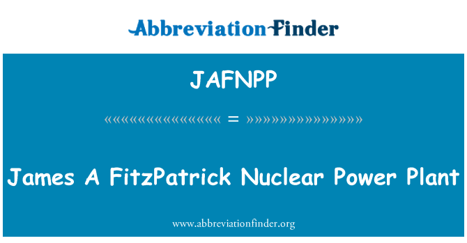 JAFNPP: James A FitzPatrick nuklearne elektrane
