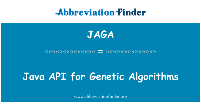 JAGA: Java API za genetske algoritme