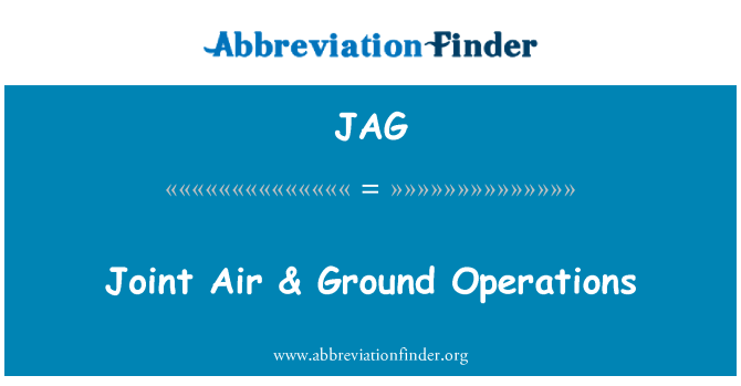 JAG: 联合航空 & 地面行动