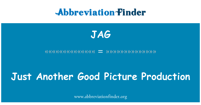 JAG: Una altra bona imatge producció