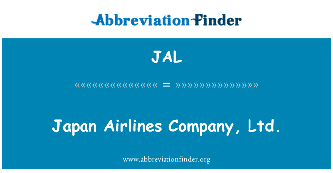 JAL: Japan Airlines Company, Ltd.