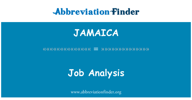 JAMAICA: Analýza pracovních míst