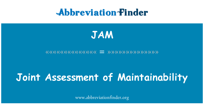 JAM: 聯合評估的可維護性