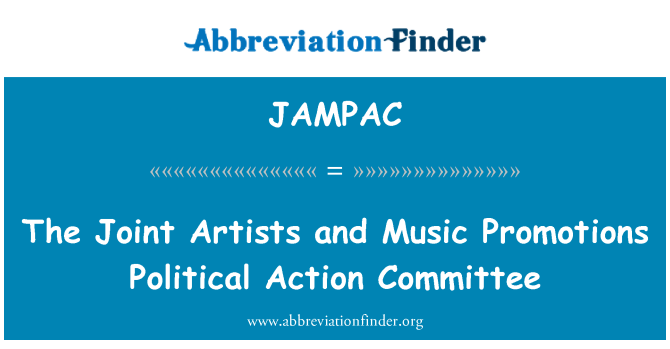 JAMPAC: Müşterek sanatçılar ve müzik promosyonlar siyasal eylem Komitesi