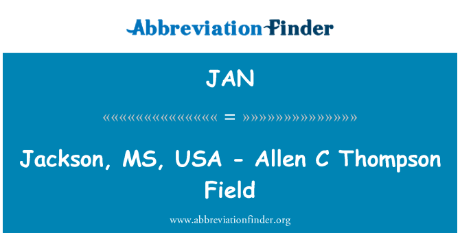 JAN: Jackson, کارشناسی ارشد, ایالات متحده - میدان آلن ج تامسون
