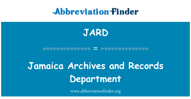 JARD: Departamento de registros y archivos de Jamaica