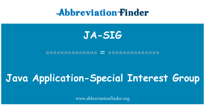 JA-SIG: Java aplikací Special Interest Group