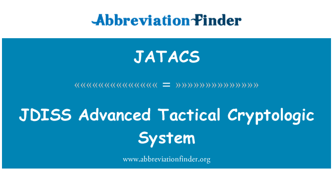 JATACS: JDISS 先進戰術洩漏密碼系統