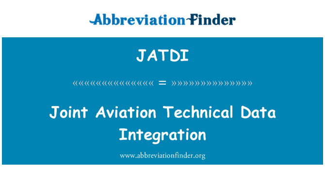JATDI: Joint Aviation tekniske dataintegrering