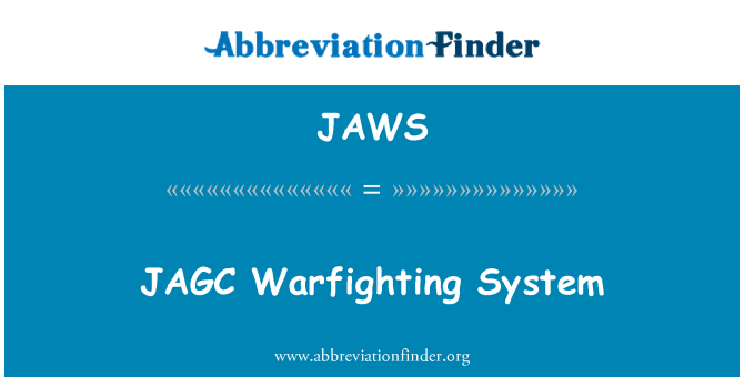 JAWS: JAGC bojevanju sistem