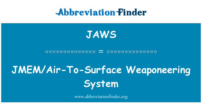 JAWS: JMEM/klimatska-To-Surface weaponeering sistem
