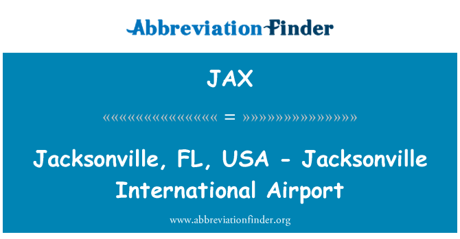 JAX: Jacksonville, FL, USA - ajruport internazzjonali ta ' Jacksonville