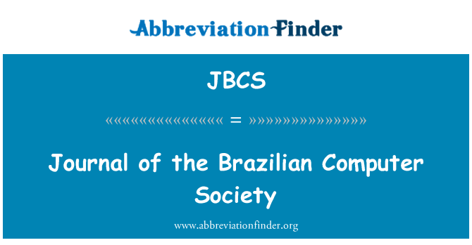 JBCS: Journal der brasilianischen Computer Society