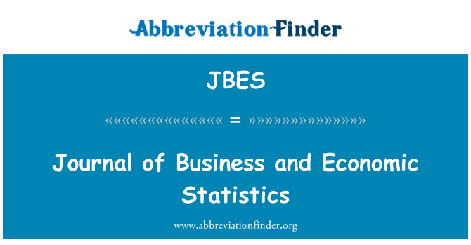 JBES: Giornale di affari e di statistiche economiche