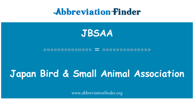 JBSAA: Aves de Japón y la Asociación de pequeños Animal