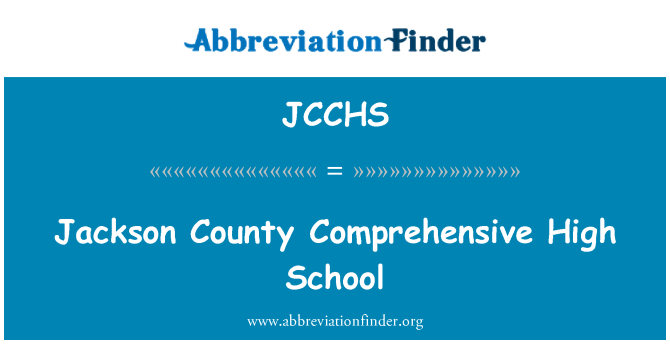 JCCHS: Jackson County komprehensif High School