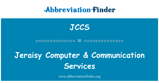 JCCS: Jeraisy számítógép & kommunikációs szolgáltatások