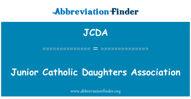 JCDA: رابطة بنات الكاثوليكية جونيور