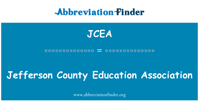 JCEA: Jefferson асоціації освіти округу