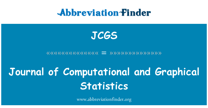 JCGS: Deník výpočetní a grafické statistiky