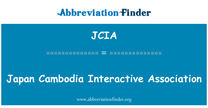 JCIA: Japan Kambodscha Interactive Association