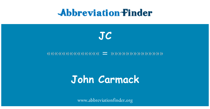 JC: جان کارمک