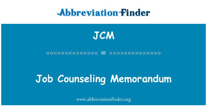 JCM: Memorandum tal-pariri tax-xogħol