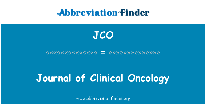 JCO: Journal of Clinical Oncology