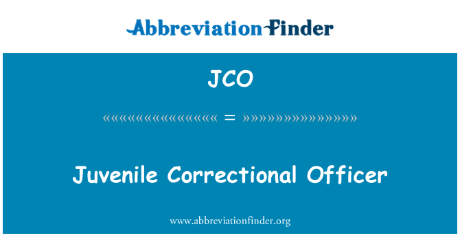 JCO: Ofisye Correctionnel tribinal pou timoun