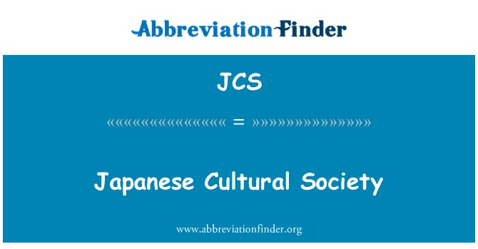 JCS: Société culturelle japonaise