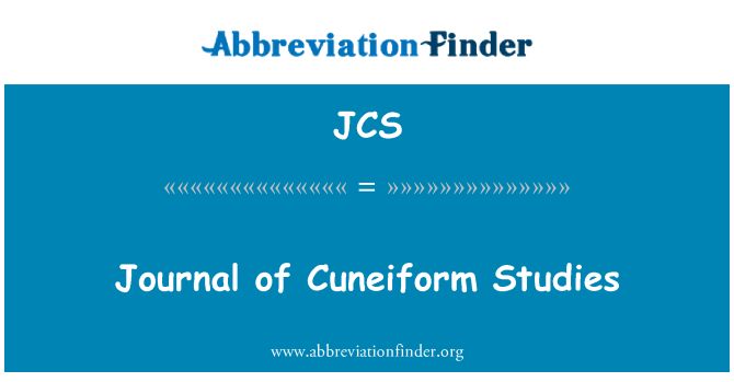 JCS: Revista de estudios cuneiformes