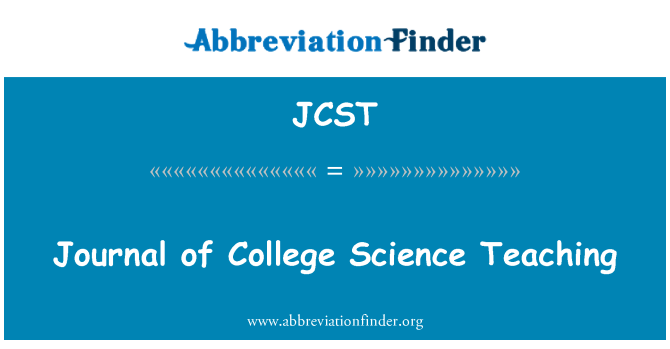JCST: Journal of College Science Teaching