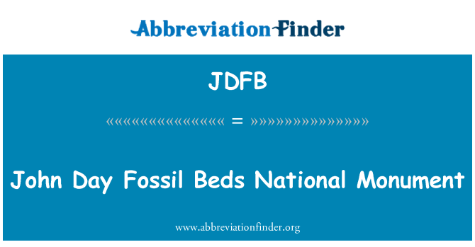 JDFB: 죤 일 화석 침대 천연 기념물
