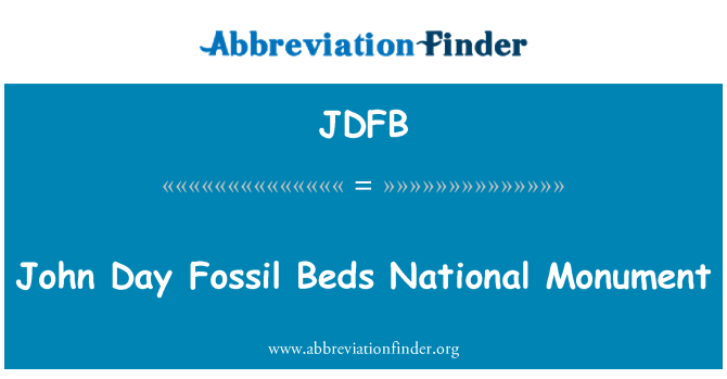 JDFB: John dan fosilnih postelje National Monument