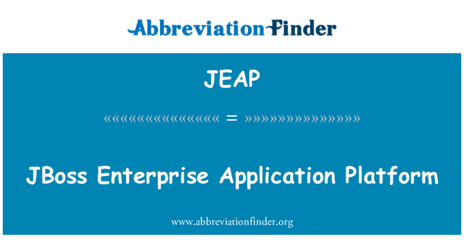 JEAP: Корпоративни JBoss заявление платформа