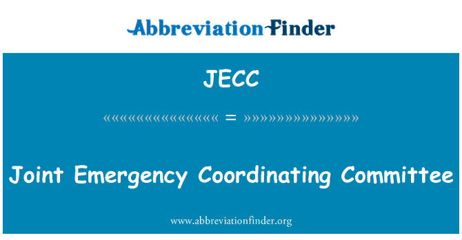 JECC: Joint Emergency Coordinating Committee