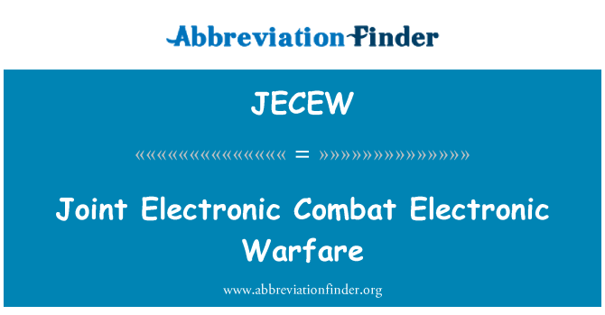 JECEW: משותפת לוחמה אלקטרונית לחימה אלקטרונית