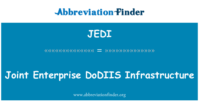 JEDI: Skupno podjetje DoDIIS infrastrukture