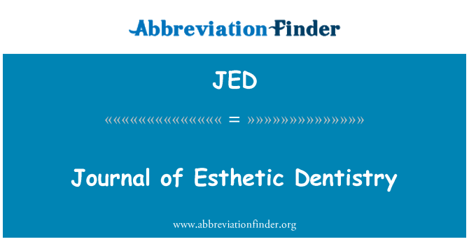 JED: Ġurnal tad-dentistrija Esthetic
