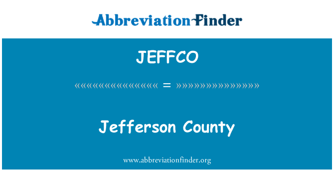 JEFFCO: Jefferson County