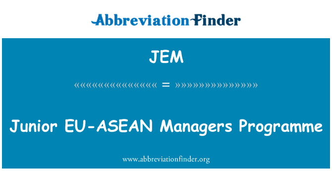 JEM: Uni Eropa – ASEAN Junior manajer program