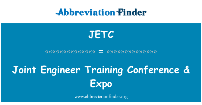 JETC: כנס הדרכה משותפת מהנדס & אקספו