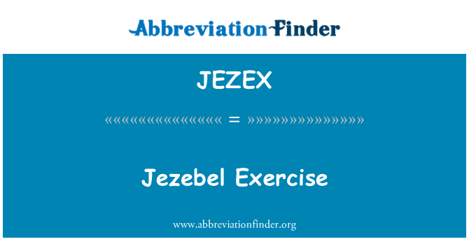 JEZEX: Jesabel øvelse